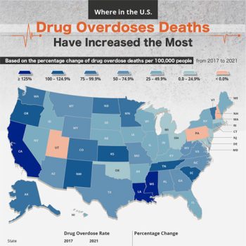 Which State has the Most Overdose Deaths?