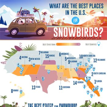 New Graphic Analyzes the Best American Destinations for Snowbirds